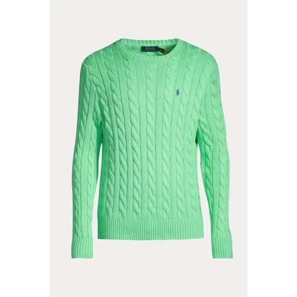 NWT Polo Ralph Lauren MEN'S Sweater XXL Round Neck Cable Knit
